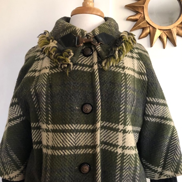 Vintage Glenbrooke Green Plaid Coat 1960’s? - Picture 2 of 9